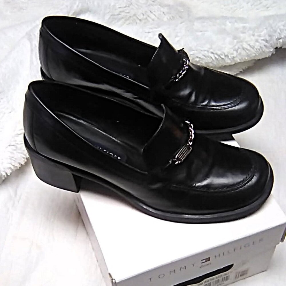 Tommy Hilfiger Black casual slip-on shoes